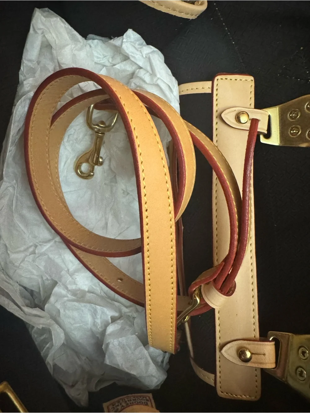 Dooney & Bourke Gray Canvas Satchel with Tan Leather Trim